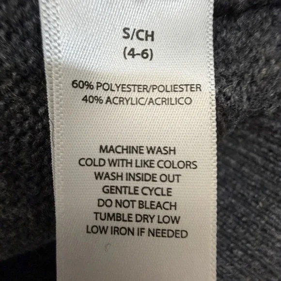 Beach Lunch Lounge Gray Collared V-neck Sweater Dress Size S 4-6 NWT BLL - Picture 10 of 12